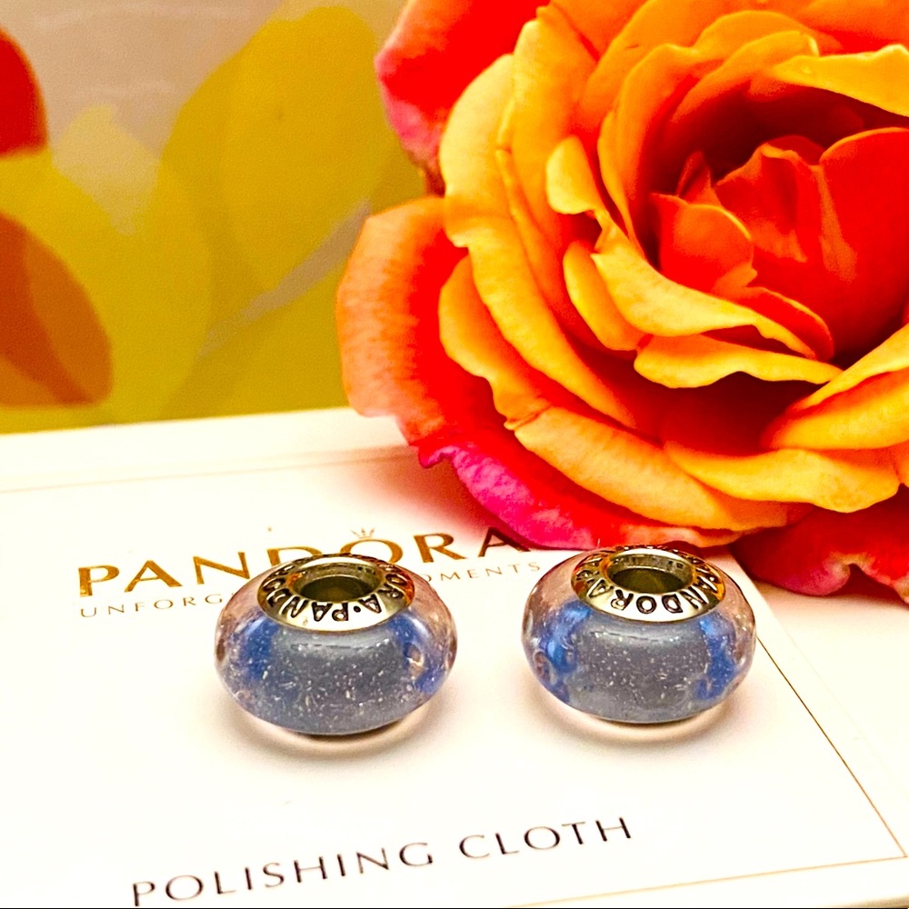 Pandora pair of Murano Charms